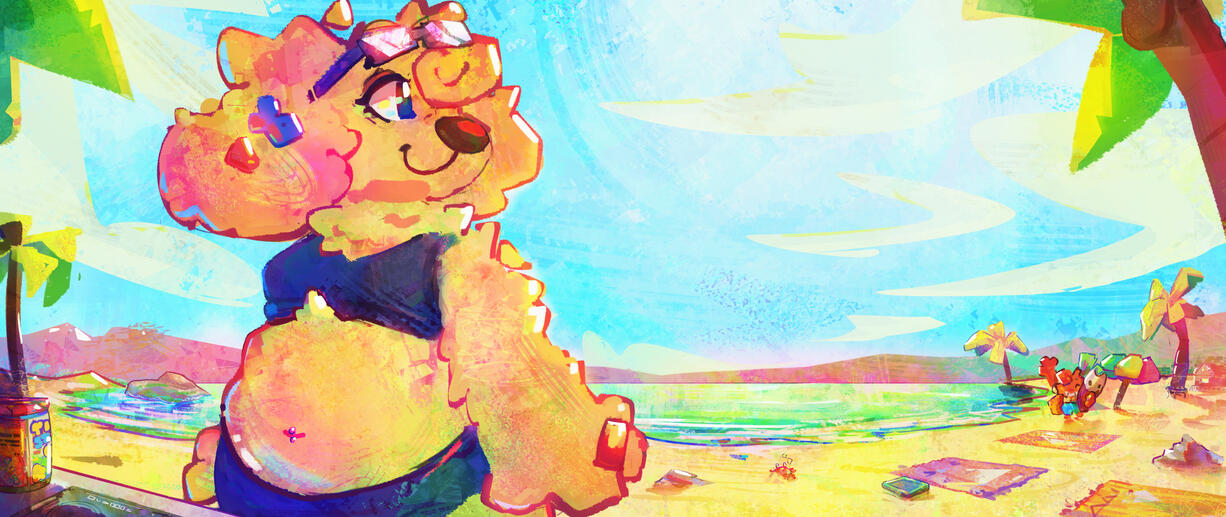 Art for Luna's birthday!! 2025.