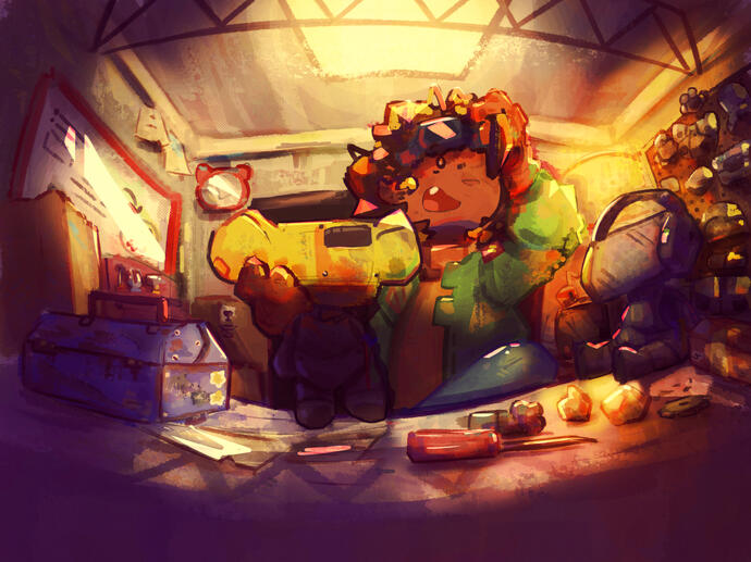 Starstruck promo art. Also used as mini poster exclusve for Amorinha's Plush wave #1.