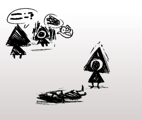 Warm up sketches based on a friend's original character.