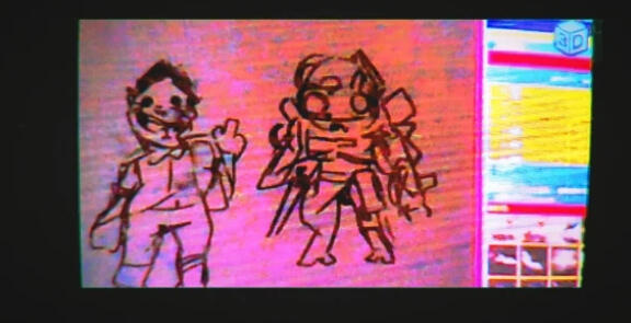 The Unknown and The Singularity sketches, made in Krita, Captured in 3Ds