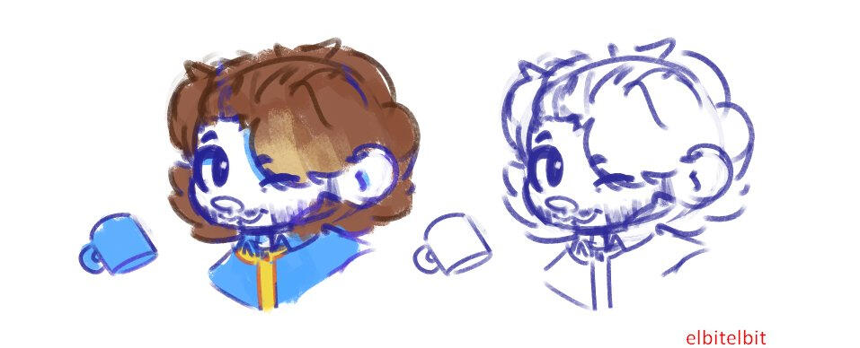 Cellbit sketches during that one time he and some other streamers did a gig for the upcoming (at the time) Fallout Tv series.