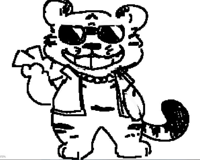 TIGRINHO. Bet Tiger. One day i'll use you as an original character.. one day.