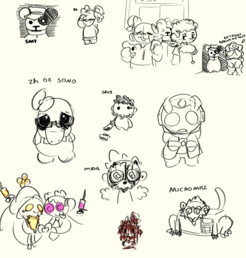 Sketches I did some day somewhere-
