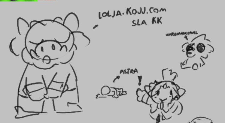 Sketch based on some friend's original characters.