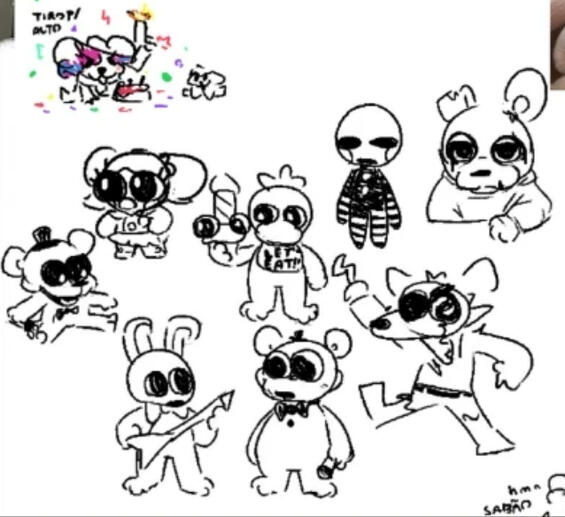 Fnaf sketches made in call with some friends a few year ago.