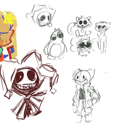 Poppy Playtime chapter 5 fan art sketches.