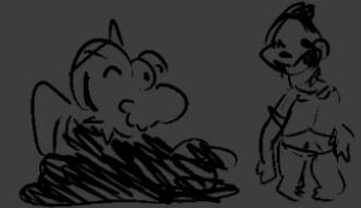 The Dredge and The Unknown silly sketches.