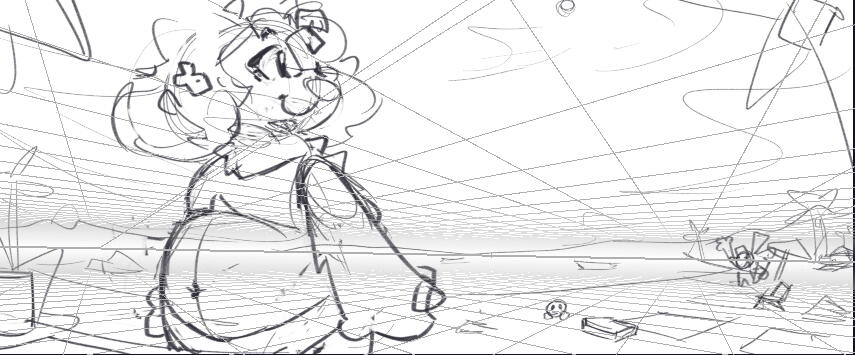 Initial sketches for a friend b-day gift!
