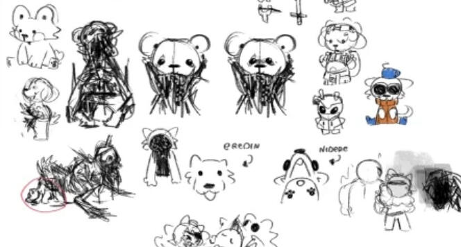 Sketches & concept art for a species/creatures for a project I worked on previously.