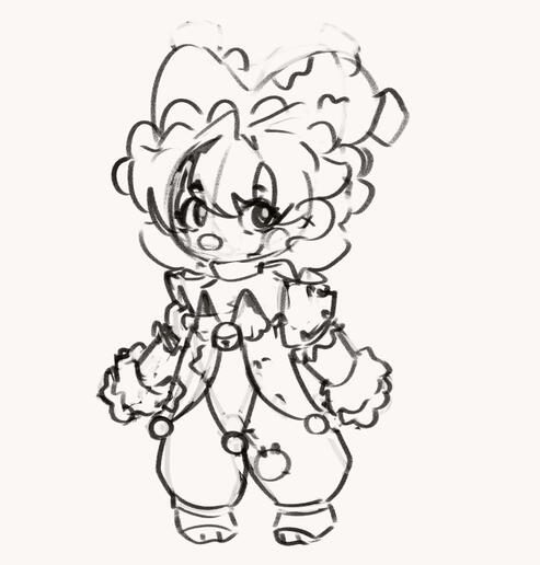 Concept art later turned reference sheet for FSMP.